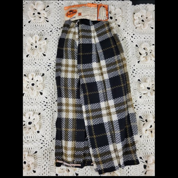 Deadstock Vintage Wool Plaid E-Z-Sew Kit Skirt - Picture 1 of 15